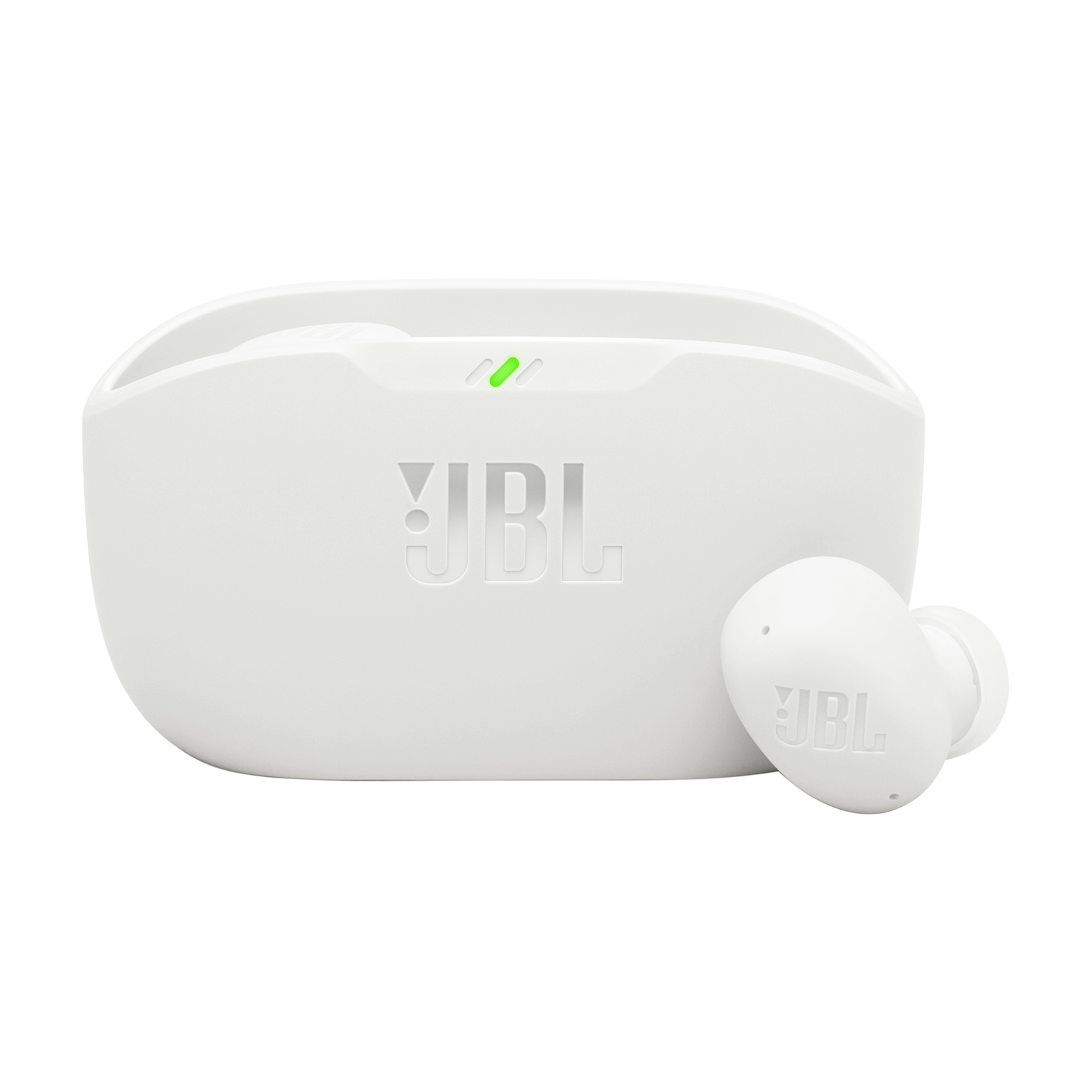 JBL Wave Buds 2 - White - True Wireless Noise Cancelling Earbuds - Hero